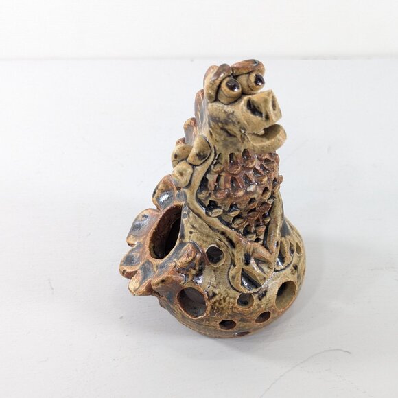 Ceramic Dragon Incense Cone holder, handmade pottery ornament - Picture 3 of 8